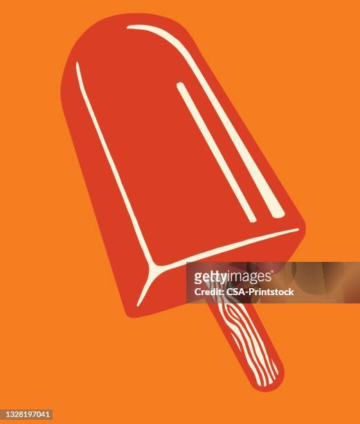 fudgsicle - flavored ice stock illustrations