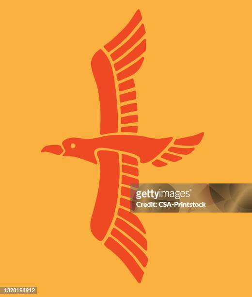 flying bird - seagull icon stock illustrations