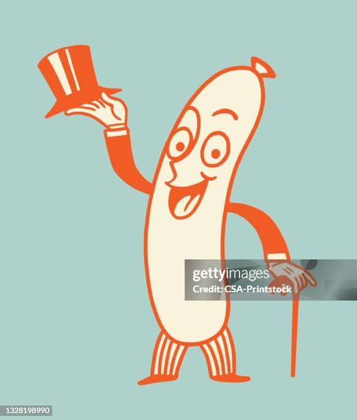 illustrations, cliparts, dessins animés et icônes de caractère hot-dog - mannerism