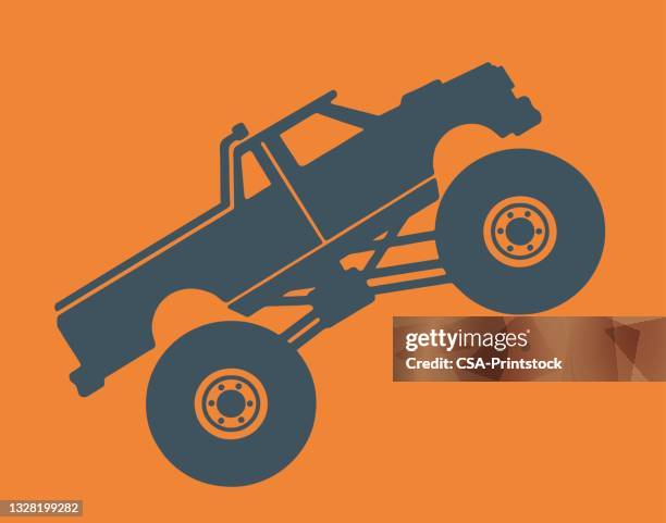 monster truck - monster trucks stock illustrations