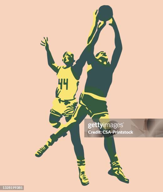 ilustrações de stock, clip art, desenhos animados e ícones de basketball players - athlete stock illustrations