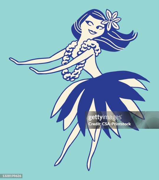 hula dancer - hula dancer stock illustrations