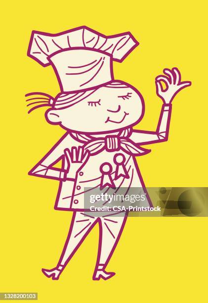 chief - chef hands stock illustrations