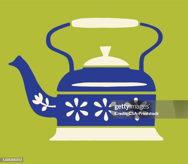 tea kettle - teapot stock illustrations