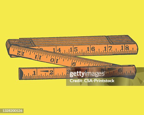Colapsing Ruler Folding Ruler High-Res Vector Graphic - Getty Images