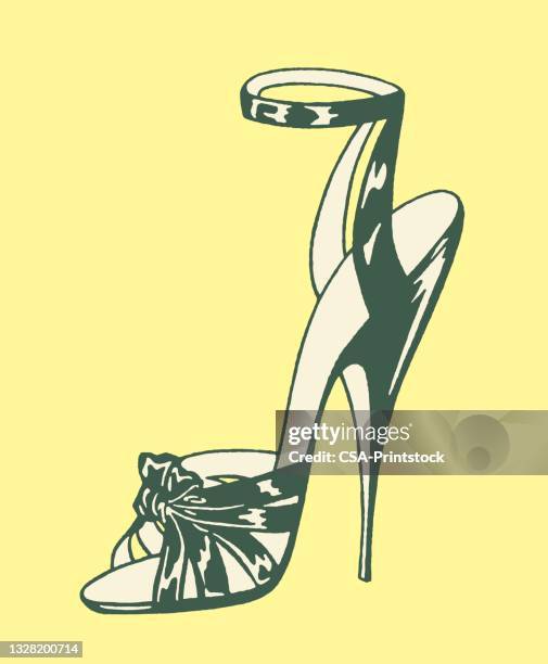 high heel shoe - high heels stock illustrations