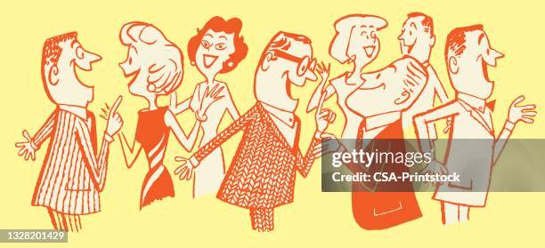 ilustraciones, imágenes clip art, dibujos animados e iconos de stock de personas conversando - personas hablando