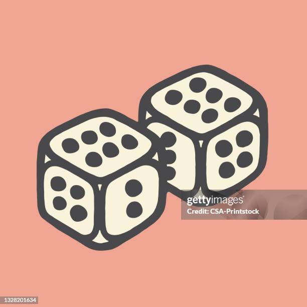 pair of dice - pair stock illustrations