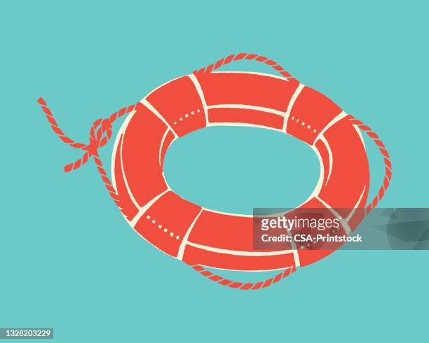 ansicht des rettungsrings - buoy stock-grafiken, -clipart, -cartoons und -symbole