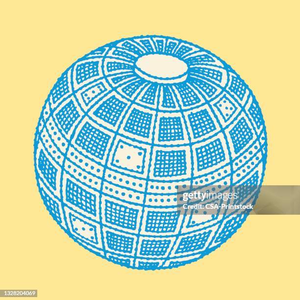 bildbanksillustrationer, clip art samt tecknat material och ikoner med illustration of disco ball - disco ball