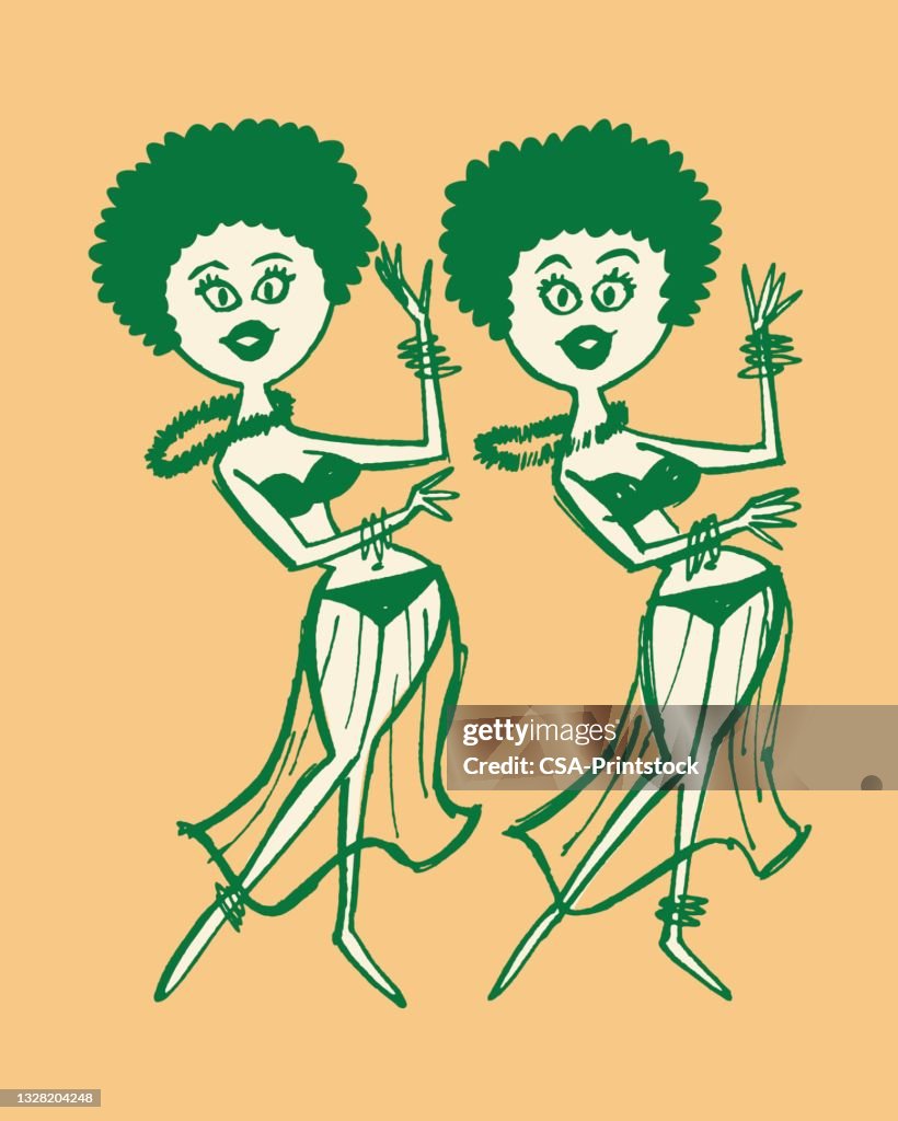 Twin exotic dancers