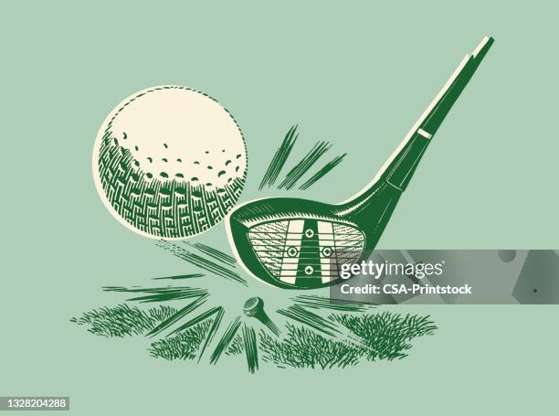 golf club hitting golf ball - golf club 幅插畫檔、美工圖案、卡通及圖標