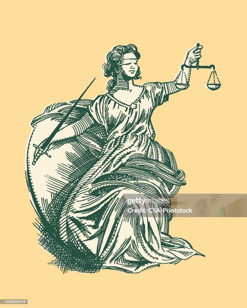 Illustration of lady justice