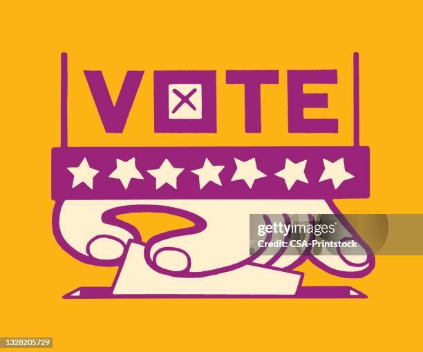 Vote Monogram 472 Vote Logo High Res Illustrations - Getty Images
