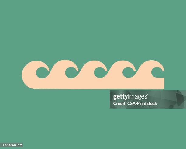 waves - ocean waves stock illustrations