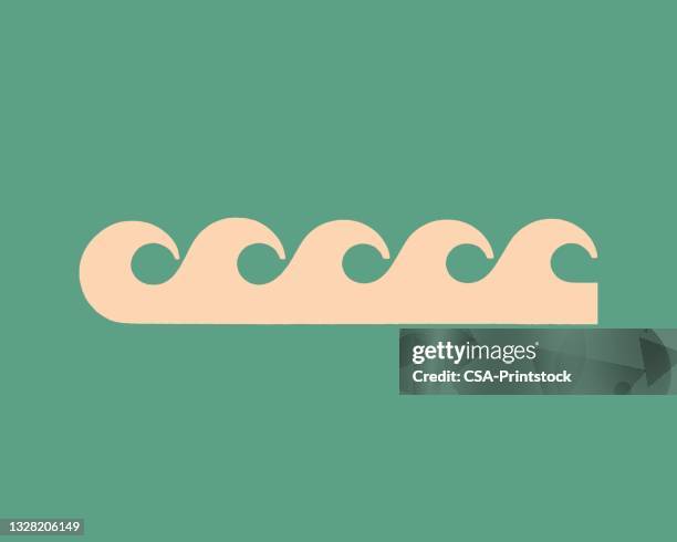 waves - wave logo stock illustrations