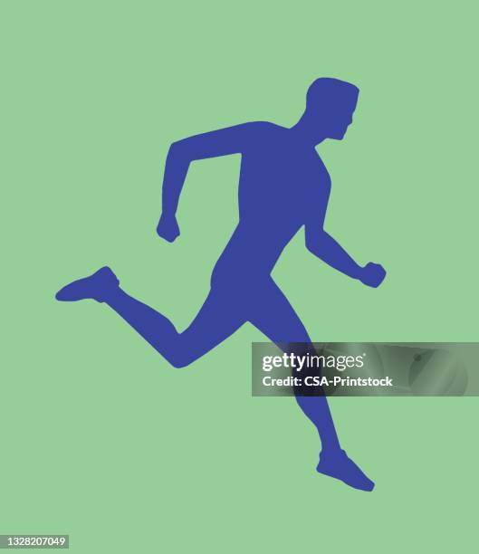 runner - sprint logo stock illustrations