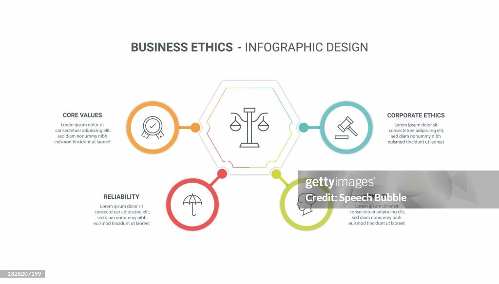 Ethics Indesign Example Business Ethics Infographic High-Res Vector Graphic - Getty Images