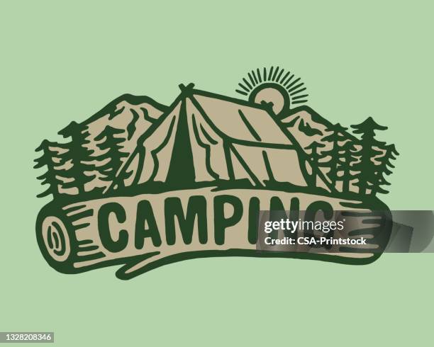 ilustrações, clipart, desenhos animados e ícones de tenda de camping - wilderness