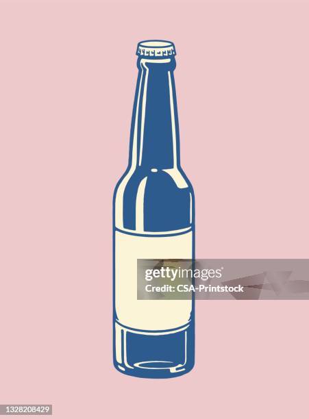 ilustraciones, imágenes clip art, dibujos animados e iconos de stock de botella de cerveza - botella de cerveza