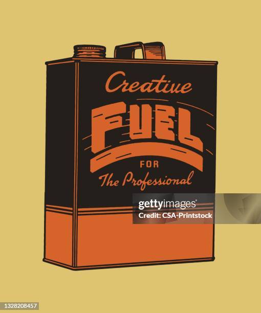 stockillustraties, clipart, cartoons en iconen met can of fuel - benzinekan