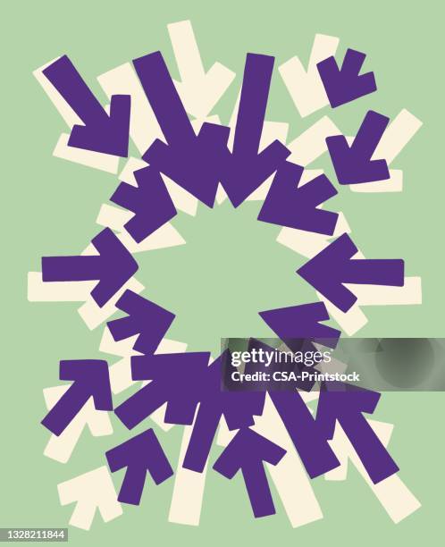 Arrows Pointing Inward High-Res Vector Graphic - Getty Images
