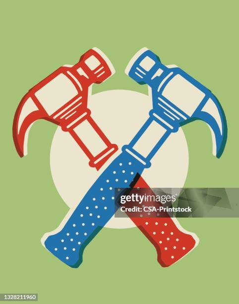 illustrations, cliparts, dessins animés et icônes de marteau - carpentry logo
