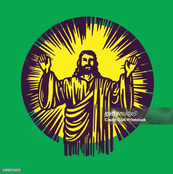 illustrations, cliparts, dessins animés et icônes de jésus donnant une bénédiction - jésus christ