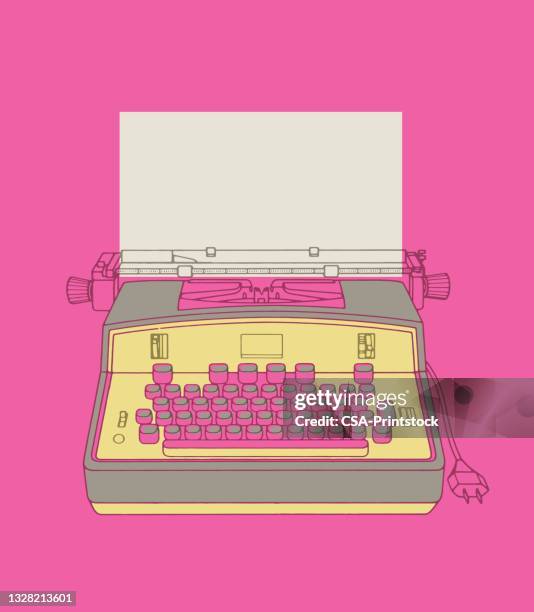typewriter - typewriter stock illustrations