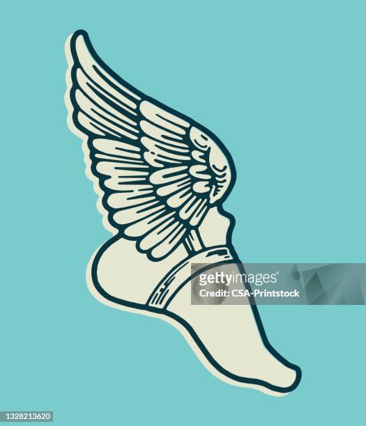 winged foot - 動物翅膀 幅插畫檔、美工圖案、卡通及圖標
