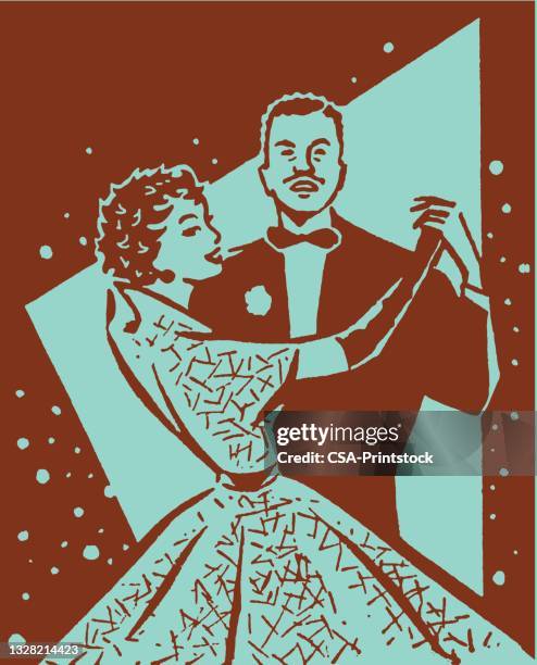 couple dancing - couple dancing stock illustrations