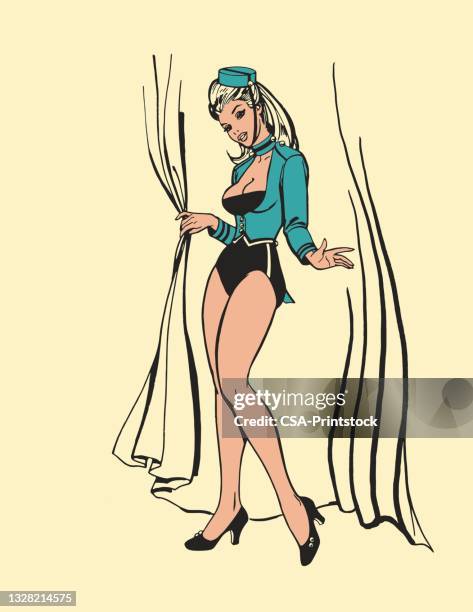 theater usher - broadway performer stock illustrations