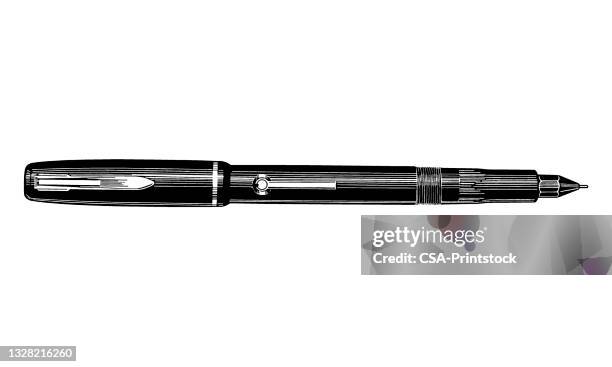ink pen - pen stock illustrations
