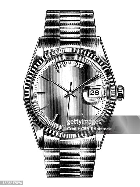 ilustraciones, imágenes clip art, dibujos animados e iconos de stock de reloj - reloj de pulsera