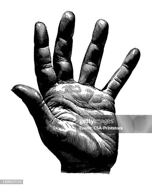 hand - high five hand stock illustrations