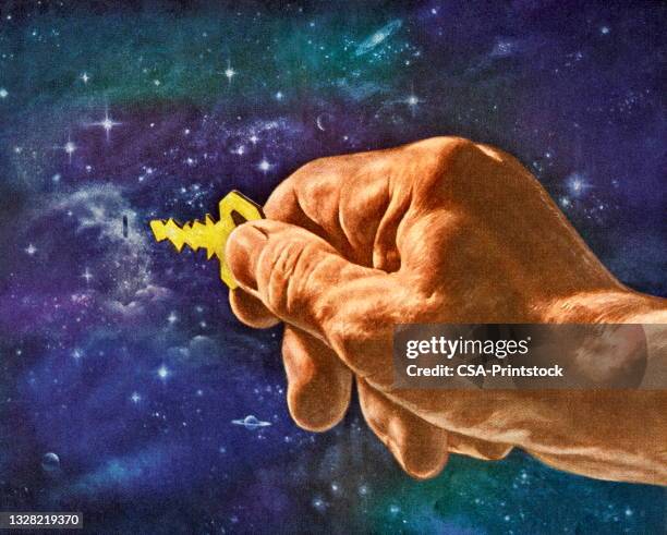 key to the universe - star heaven stock illustrations