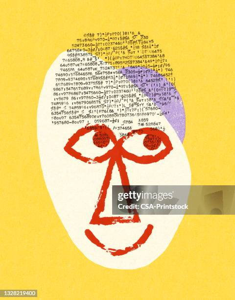 thumbprint face - happy faces stock illustrations