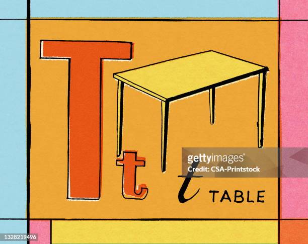 t is for table - letter t 幅插畫檔、美工圖案、卡通及圖標