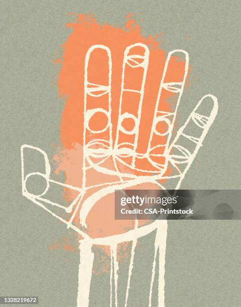 Abstract Hand Normal 27 Open Hand Grey Background High Res Illustrations - Getty Images