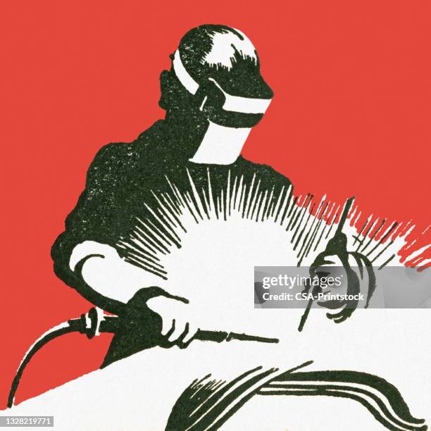 welder - welding stock illustrations