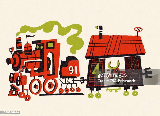Cow Express Train Cow And Trains Photos and Premium High Res Pictures - Getty Images