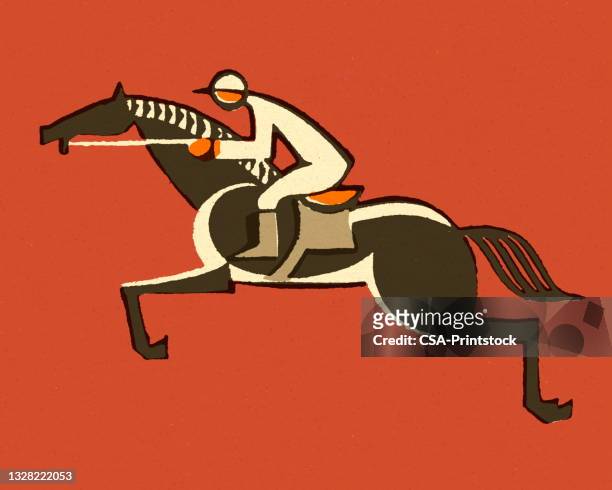 racing horse - racehorse stock illustrations
