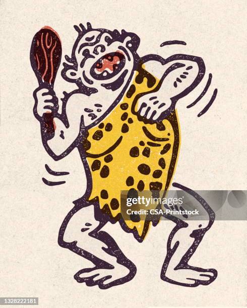 caveman - caveman stock illustrations