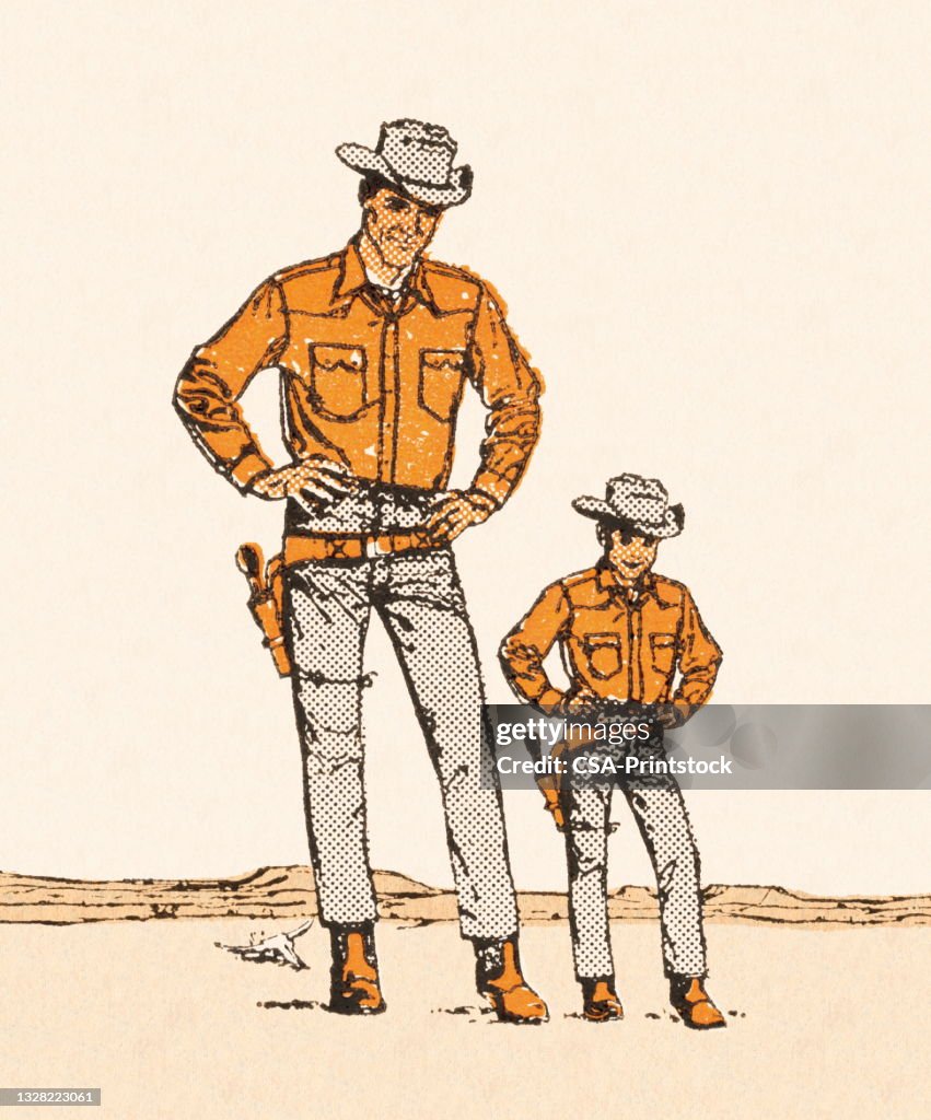 Tall and Short Cowboys