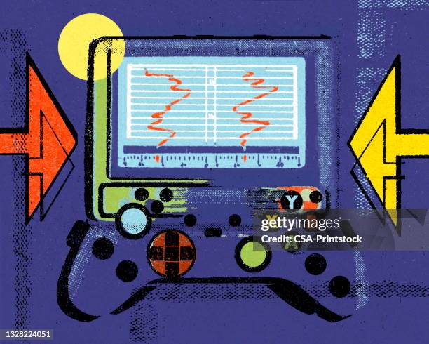 video game controller - game controller stock illustrations