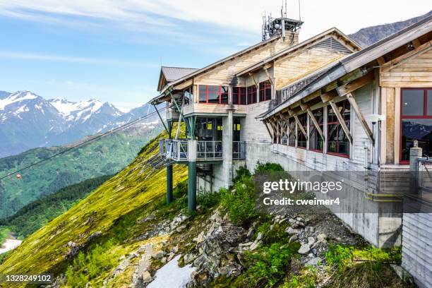 girdwood - stazione sciistica di rest - foresta nazionale di chugach foto e immagini stock