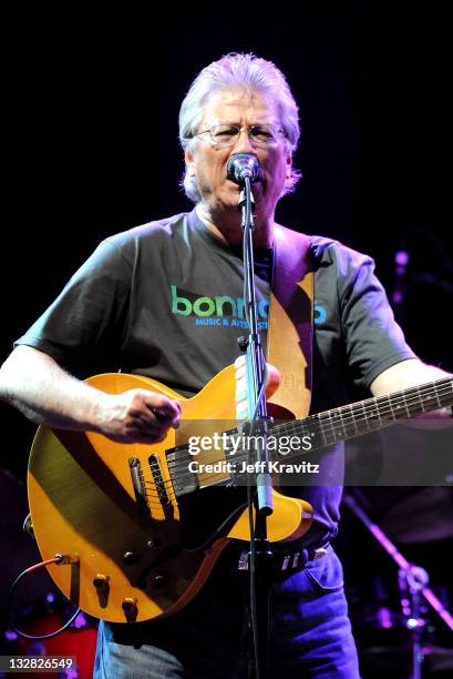 Musician Richie Furay of Buffalo Springfield performs on stage during Bonnaroo 2011 at Which Stage on June 11, 2011 in Manchester, Tennessee.