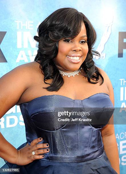 Actress Amber Riley arrives at the 42nd Annual NAACP Image Awards held at The Shrine Auditorium on March 4, 2011 in Los Angeles, California.