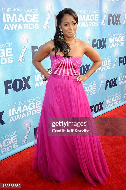 Actress Keshia Knight Pulliam arrives at the 42nd Annual NAACP Image Awards held at The Shrine Auditorium on March 4, 2011 in Los Angeles, California.