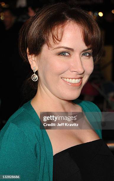 Actress Crista Flanagan arrives at the Los Angeles premiere of "Waiting for Forever" held at Pacific Theaters at the Grove on February 1, 2011 in Los...